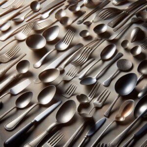 قاشق و چنگالهای دست دوم و نو